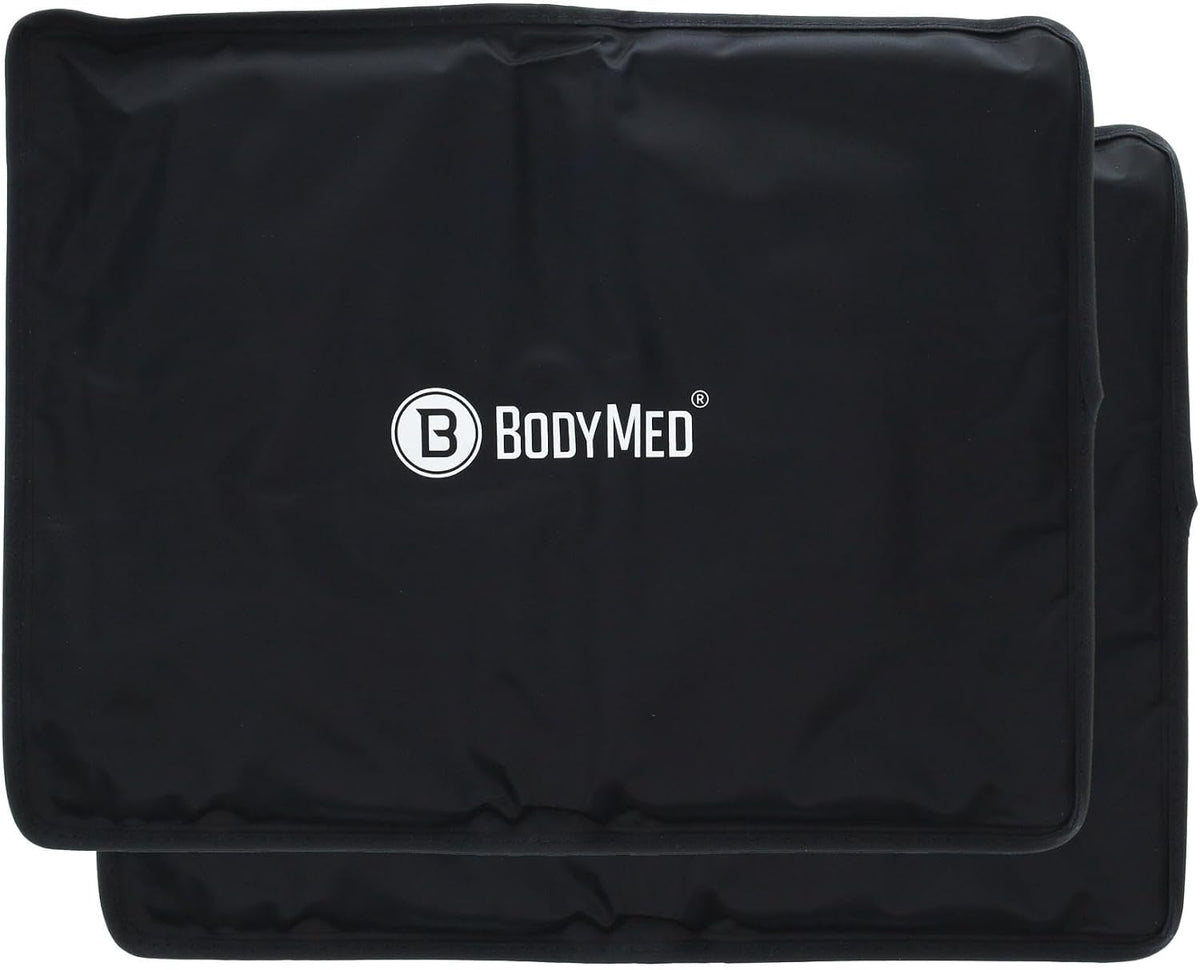 BodyMed Reusable Gel Ice Pack Cold Compress for Neck - Professional Grade Cold Therapy for Injuries, Aches, Swelling, Bruises, Sprains - 21 in. x 6 in. (Neck Contour)
