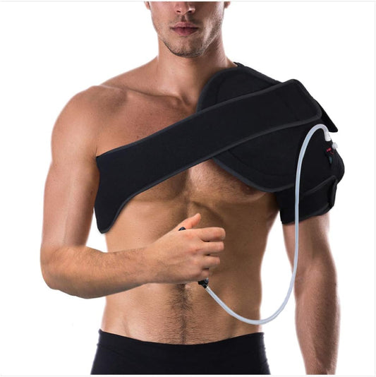 NatraCure Hot or Cold Therapy Shoulder Ice Pack Wrap, Brace for Pain Relief - (Heating Pad for Rotator Cuff Injuries, Surgery, Gym, Baseball, Pitching) - 6032