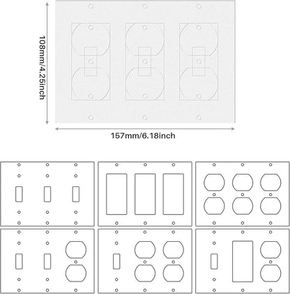 70Pcs Wall Plate Insulation Gasket Wall Gasket, Outlet Insulators and Draft Sealers Weatherproof Gasket Sealer Energy Saving for Electrical Outlet Plates Switch Covers