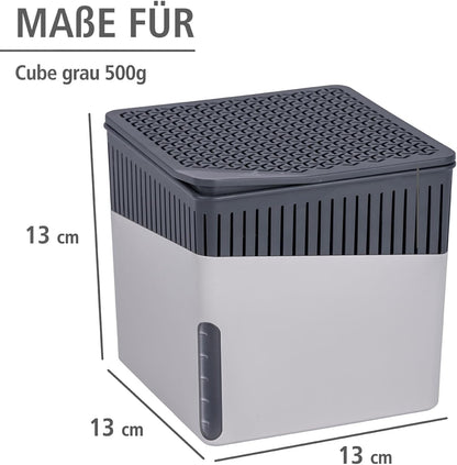 Portable Small Dehumidifier, Compact And Rechargeable, Moisture Absorber For Bathroom, Bedroom, Garage, Closet, 1400 Cubic Feet, 1.1lbs, Gray