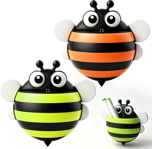 KITANIS Cute Ladybug Magnetic Pen Holder,2 Pack Magnetic Dry Erase Marker Holder,Magnet Storage Marker Pen Pencil Organizer for Refrigerator,Whiteboard,Locker Accessories