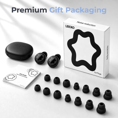 Adjustable Ear Plugs with 3 Noise Relief Modes, Earplugs are Perfect for Focused Work, Sleep, Socializing, Travel and Daily Use, Enabling Multi-Scenario Usage, Reusable Earplugs 14-31 dB Reduction.