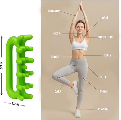 Fascia Massage Tool Trigger Point Massage Tools Anti Blaster for Cellulite Massager Tool Reaching Deep Myofascial Tissue Throughout The Body Release Muscle Knot Reduction (Pink)