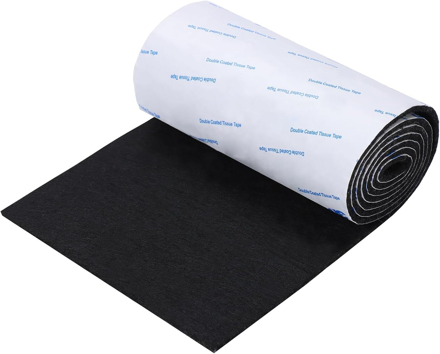 Felt Furniture Pads, 40 x 5 x 0.12 Inch Felt Strips | Non Slip Self Adhesive Cuttable Heavy Duty Felt Tape for Protecting Hardwood Floors Chair Wall Protector, Black
