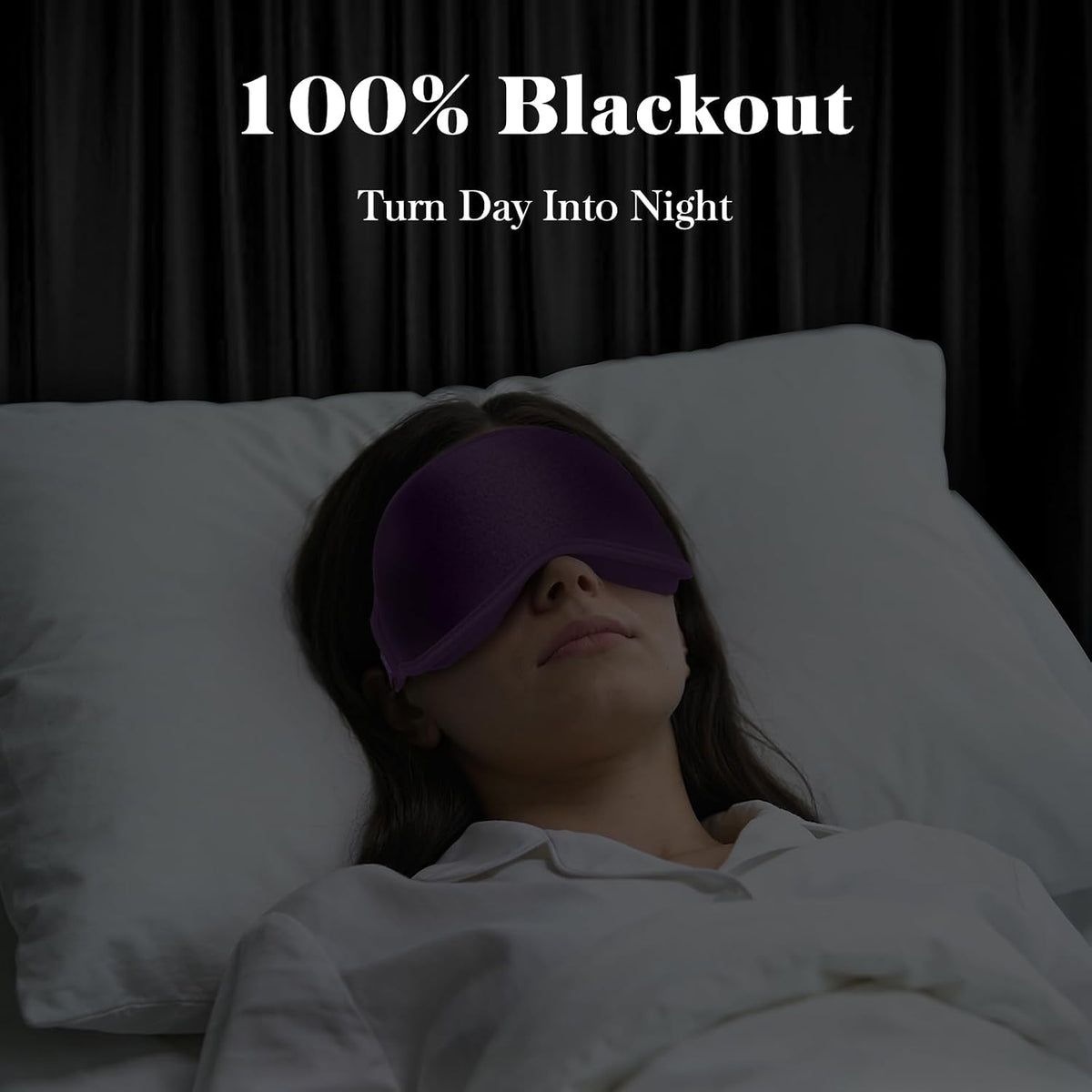 Fygrip 3D Eye Mask Sleep Mask for Men & Women, Black
