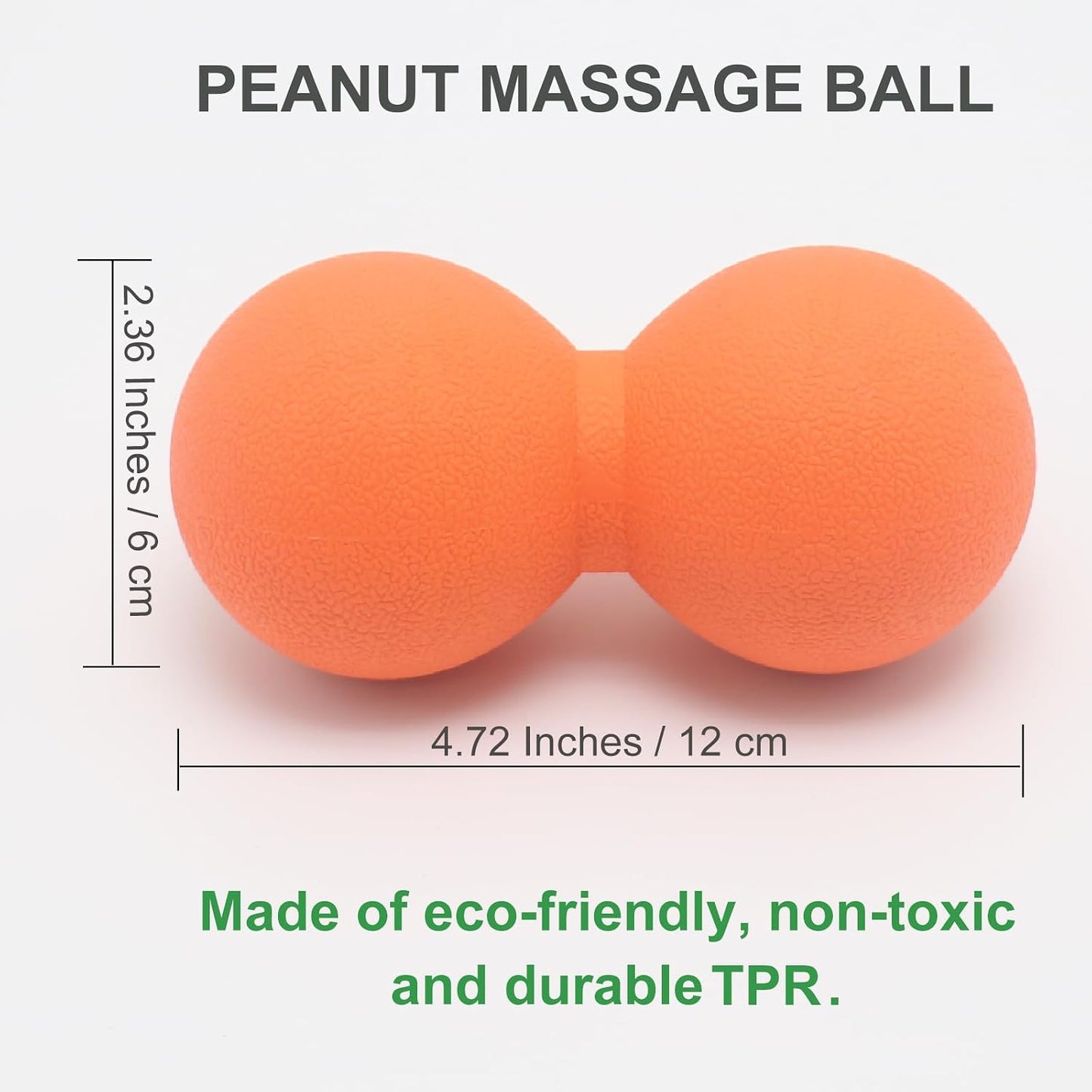 Hard Peanut Massage Ball, Double Lacrosse Massage Ball. Deep Tissue Massage Roller Mobility Ball for Physical Therapy Myofascial Release Muscle Relaxer Acupoint Massage (Blue) | Mobility Massager Tool for Deep Tissue Physical Therapy Myofascial Release