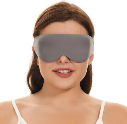 ALASKA BEAR Memory Foam Sleep Mask, Contoured Eye Cups for Women Men, Blue