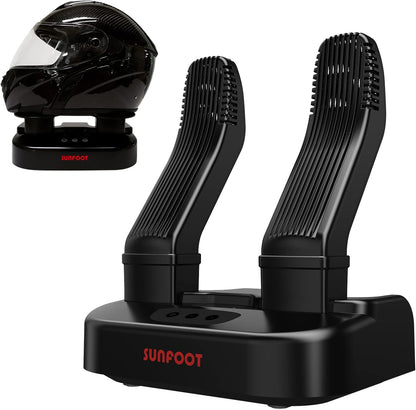SUNFOOT Boot Dryer And Deodorizer Shoe Dryers For Work Boots, Ski Boot, Hats, Socks, Motorcycle Helmets Glove Dryer With Heat Blower, Quick Drying Boot Warmer Adjustable Timer And Rack (Black)