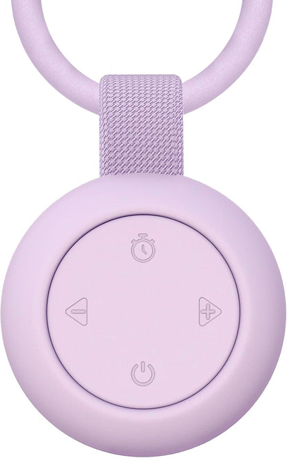 Portable Baby Sound Machine [White Noise for Babies Kids Adults][Timer Function][20 Soothing Sounds][Sleep Soother] 15 Hours Battery Life, Travel,Registry,Gifts,Shower,Clips on Baby Stroller
