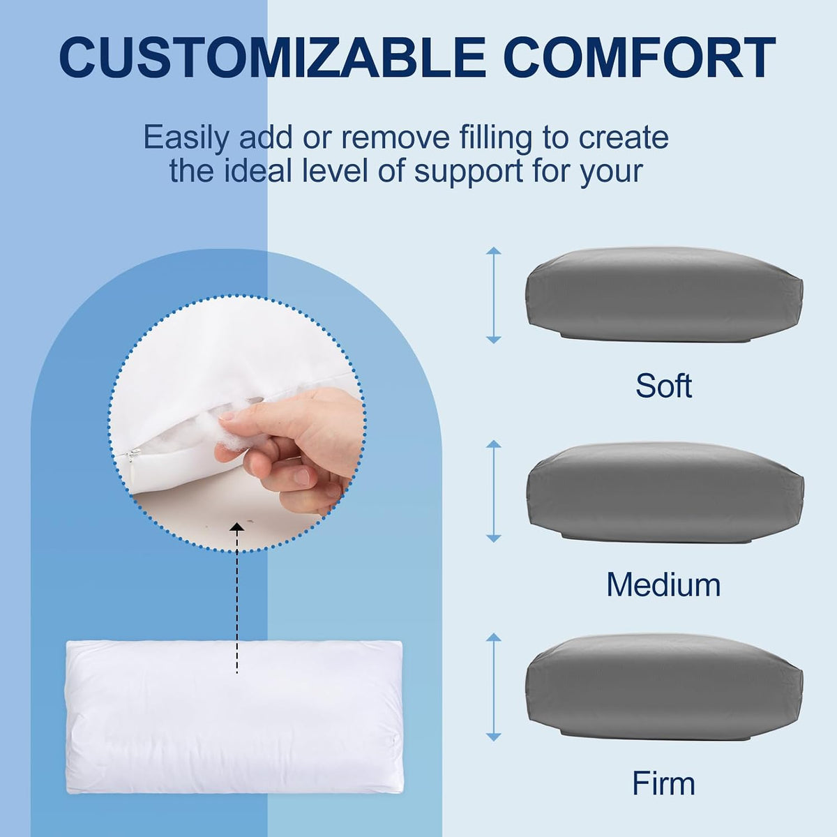 Recliner Pillow, Adjustable Neck & Head Support Pillow