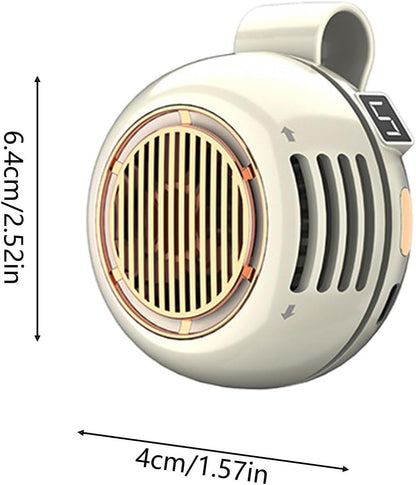 Portable Cooling Fan, Bladeless Clip Device, USB Rechargeable Personal Air Circulator, Ultra Quiet Adjustable Angle Mini Fan For Desk Bed Outdoor Hiking Office Bedroom Travel