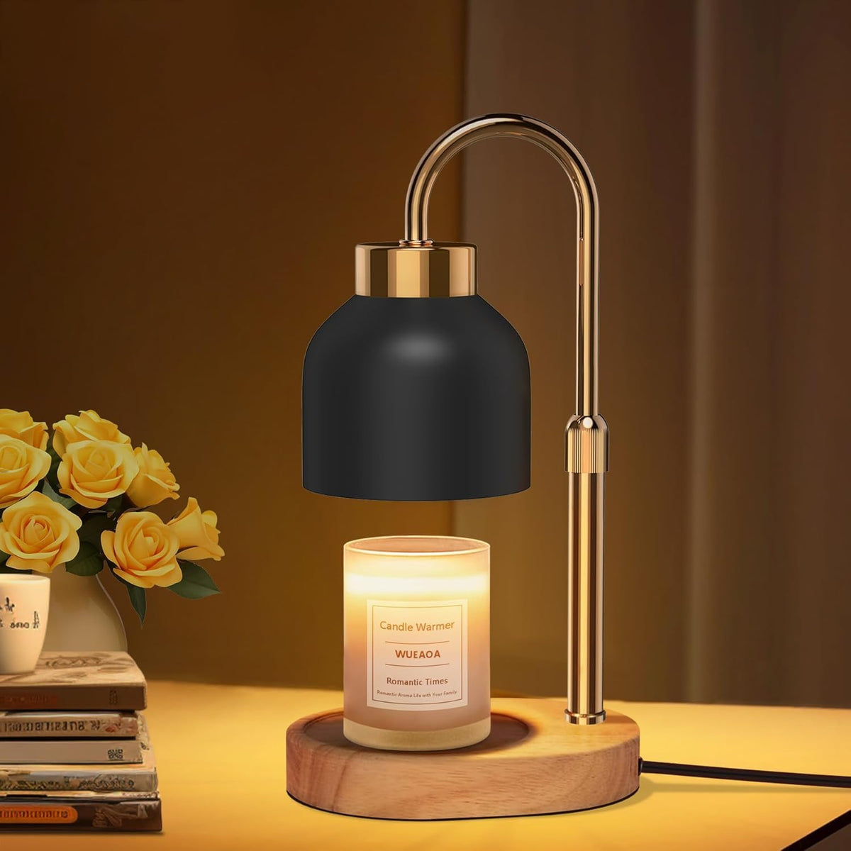 Candle Warmer Lamp with Timer Dimmer, Height & Brightness Adjustable