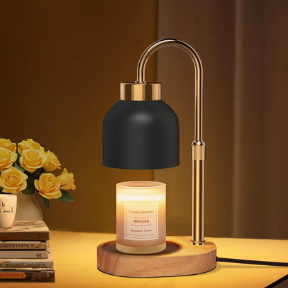 Candle Warmer Lamp with Timer Dimmer, Height & Brightness Adjustable