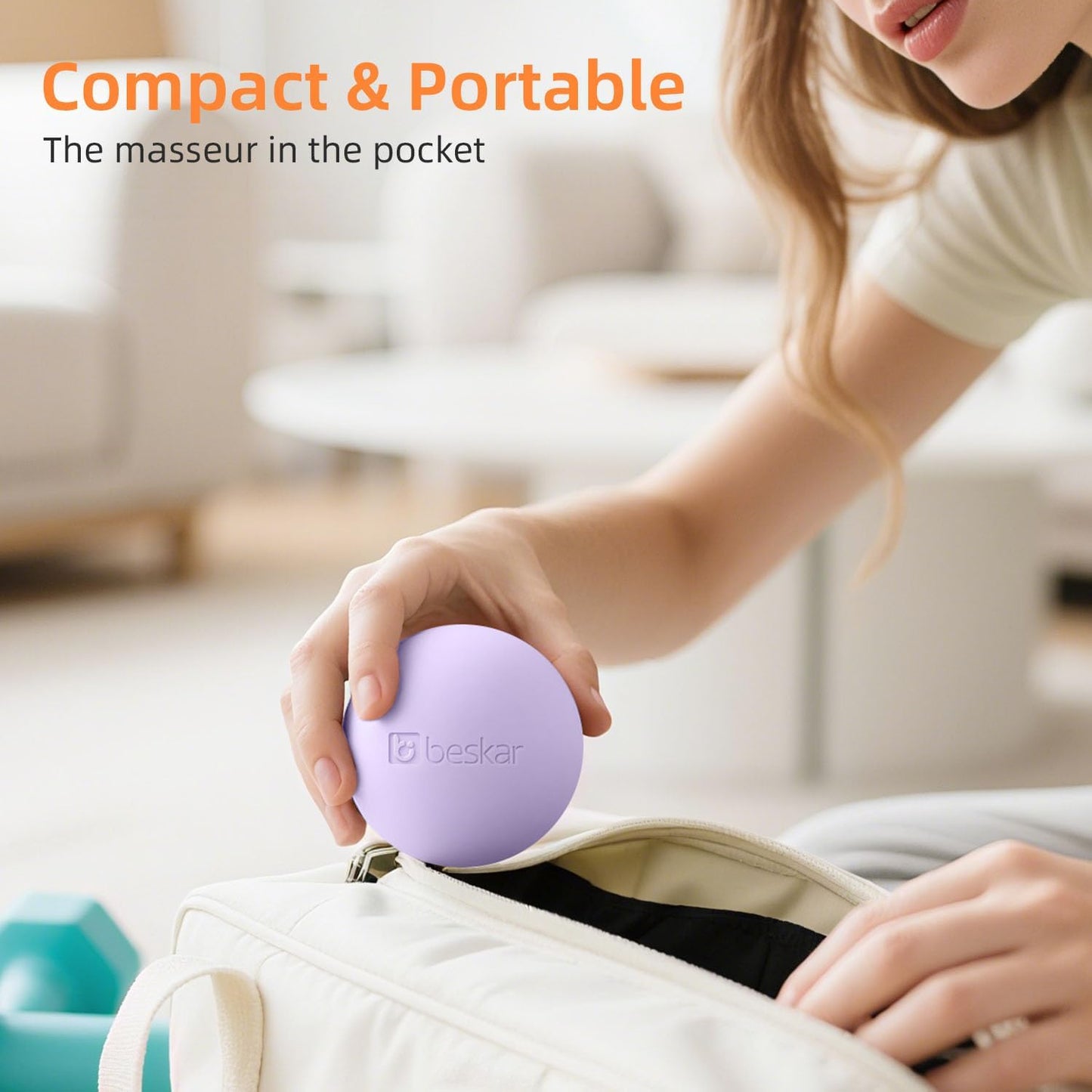 Massage Lacrosse Balls for Myofascial Release, Trigger Point Therapy | Foot Massage Ball to Relieve Plantar Fasciitis, Muscle Soreness