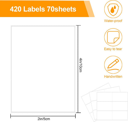 1120 PCS Removable Freezer Labels for Organizing, 1”x3” Frozen Food Labels Stickers, Tear-Resistant No Residue Blank Sticker Labels to Write On, Removable Labels for Food Containers