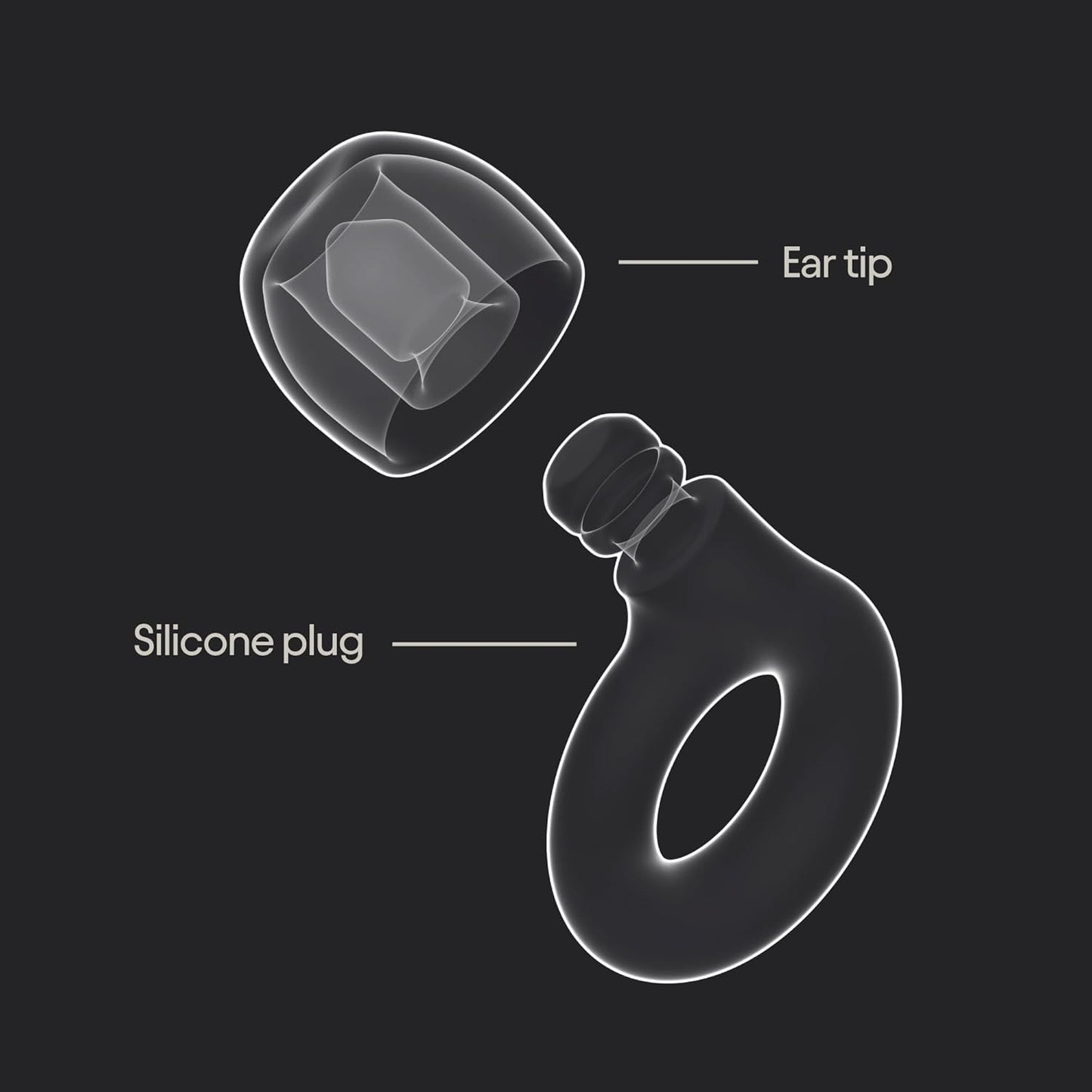 Loop Quiet 2 Ear Plugs - Ultra-Comfy Reusable Hearing Protection for Sleep | 24dB SNR noise reduction. Flexible, customizable fit. Reusable & washable. For deep focus, travel, noise sensitivity