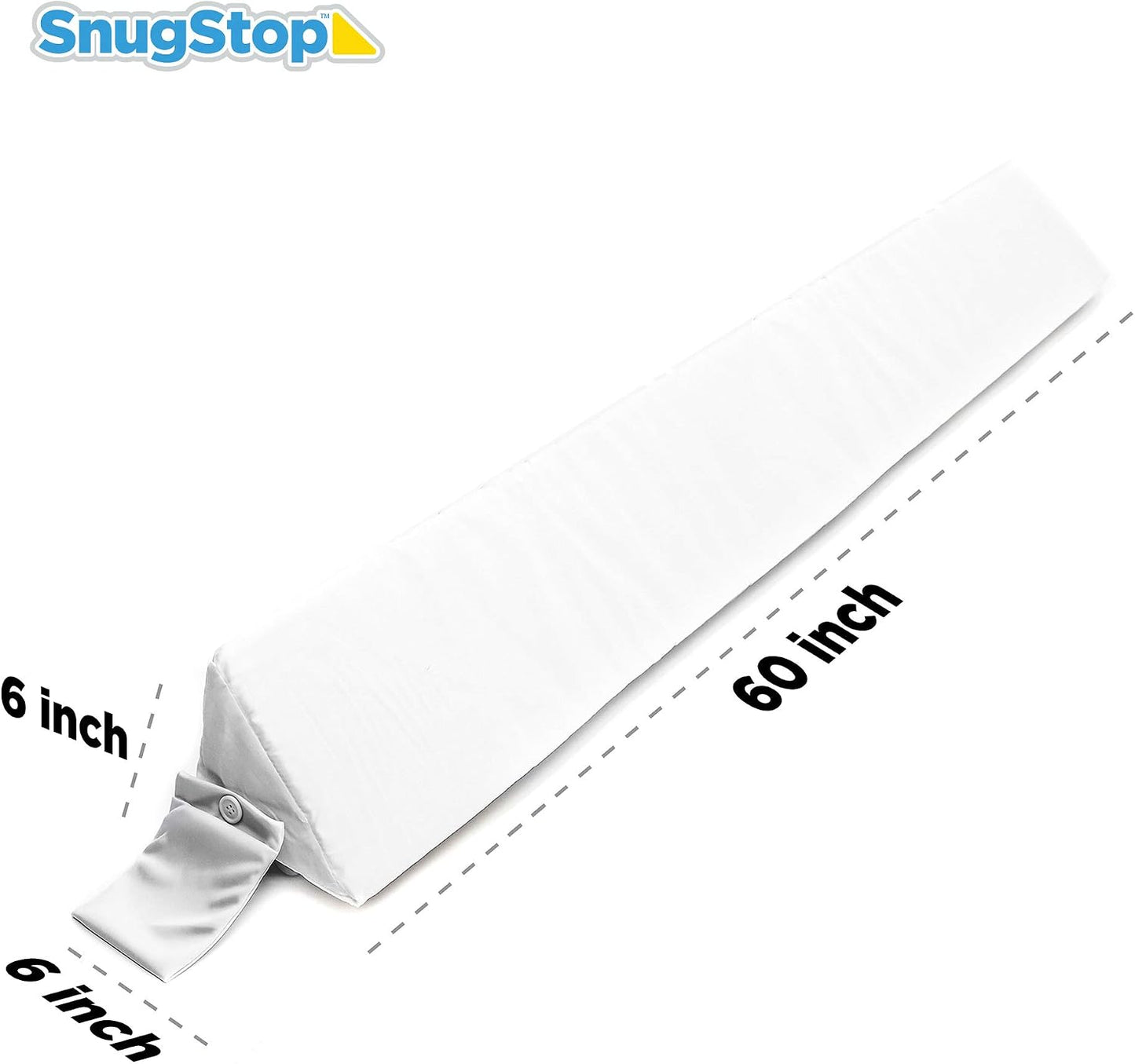 SnugStop The Original Bed Wedge | Gap Filler Between Your Headboard and Mattress | Triangle Pillow Wedge | Bed Filler Wedge | Gap Headboard Filler | Gap Bed Stoppers | Don't Lose Your Pillow(King)