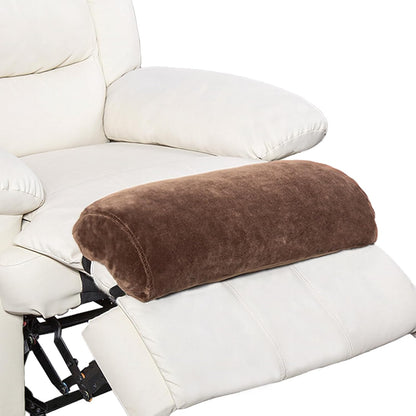 1 MIDDLE ONE Recliner Leg Rest Cushion with Strap, Memory Foam Under Knee Pillow for Back Sleeping and Foot Elevation, Half Moon Bolster Pillow for Chair, Head, Lumbar Support, 23x9x4in (Grey)