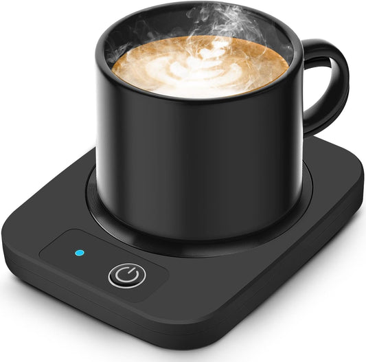 Azyh Candle Warmer & Coffee Mug Warmer, Electric Coffee Warmer with Aluminum Metal Panel, 131℉ Beverages Coffee Warmer for Heating Candle, Coffee Milk Tea Cocoa, Gifts for Coffee Lovers