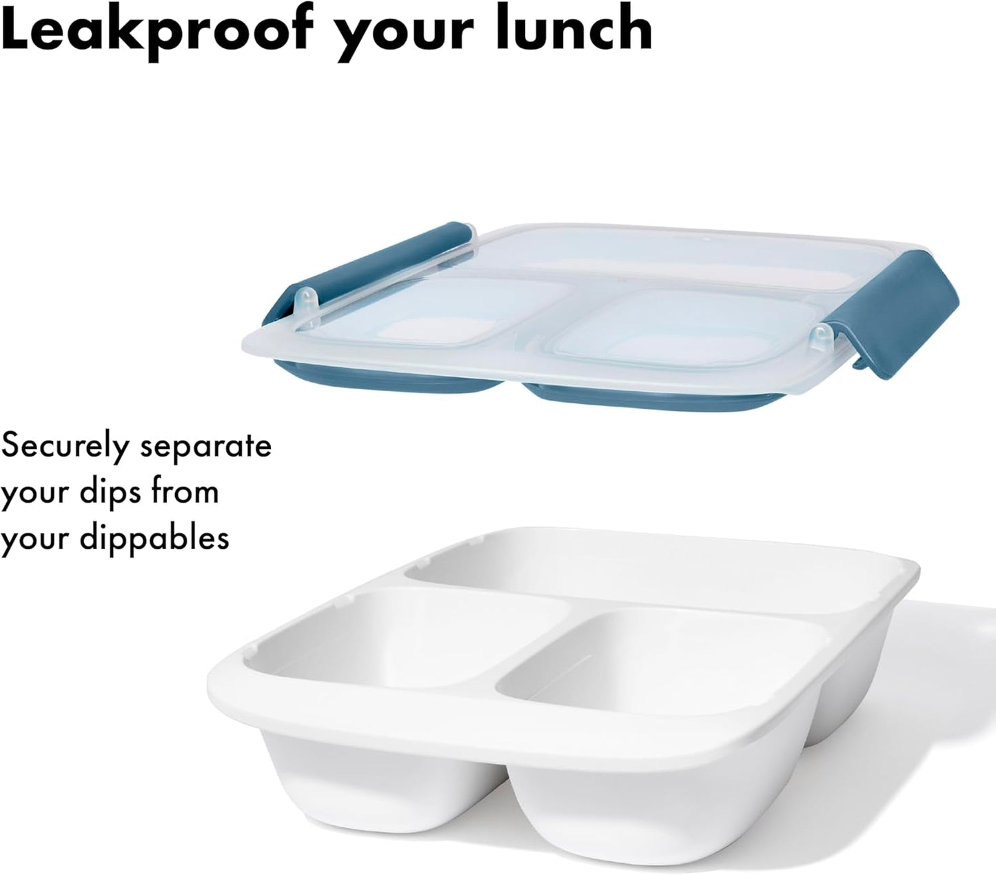 OXO Good Grips Prep and Go Container With Colander - Ocean Blue