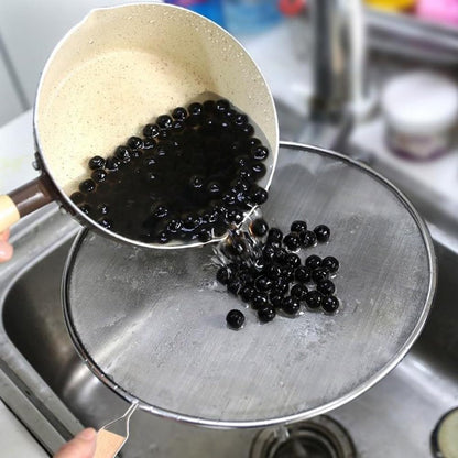 Stainless Steel Oil Splatter Screen with Fine Mesh and Wooden Handle for Frying Pans, Skillets and Pots, Easy to Clean Grease Guard, 8/10/11/13 Inch Sizes(25cm)