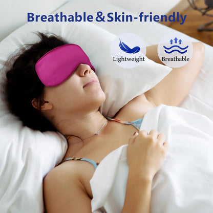 Cooling Eye Mask for Sleeping Silk Migraine Headache Relief Gel Mask Cold Compress Eye Face Ice Pack Reusable for Eyestrain Dark Circles and Puffiness Cold Therapy Gifts for Women Girls