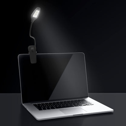 Energizer Rechargeable LED Book Light, Clip On Reading Light with Adjustable Light Modes, USB Charging Cable Included, Pack of 1, Black