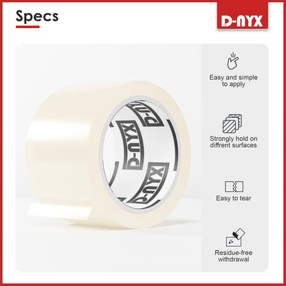 D-NYX Window Sealing Tape 1 Pack Transparent Sealing Heavy-Duty Residue-Free RV Insulation for Doors and Windows, Clear Weather Stripping Draft Isolation Tape (1 Pack 2 inch)