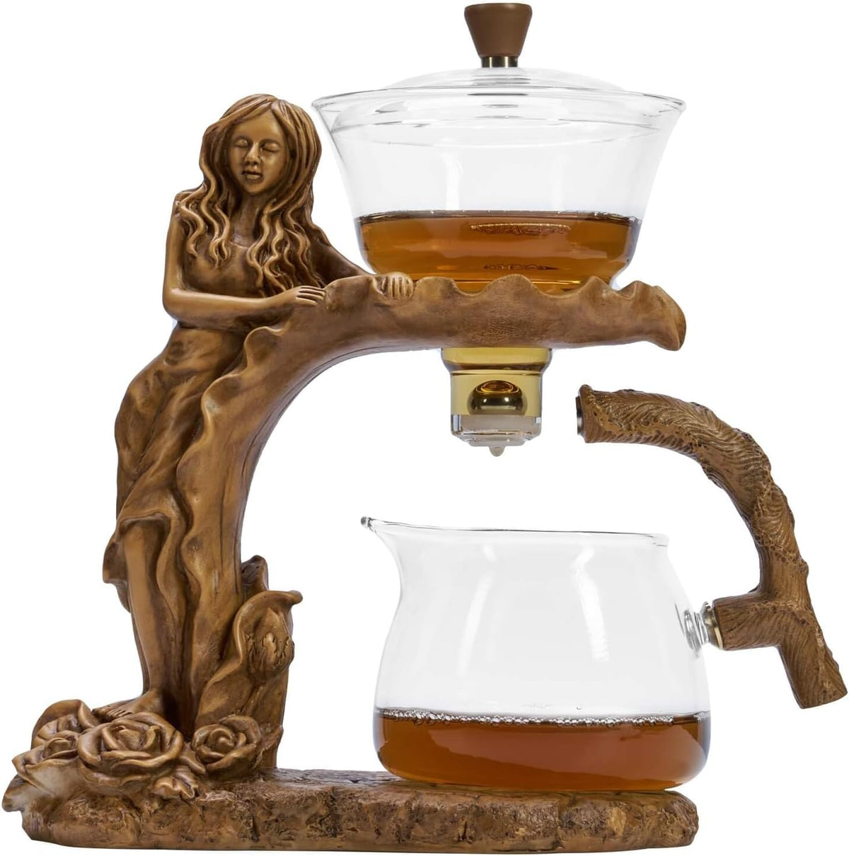 Kungfu Glass Tea Set Automatic Glass Teapot Set (Bird)