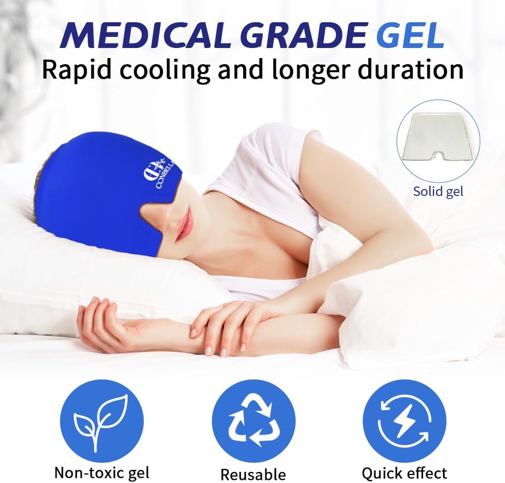 Migraine Relief Cap, Soothing Headache Ice Face Mask Products