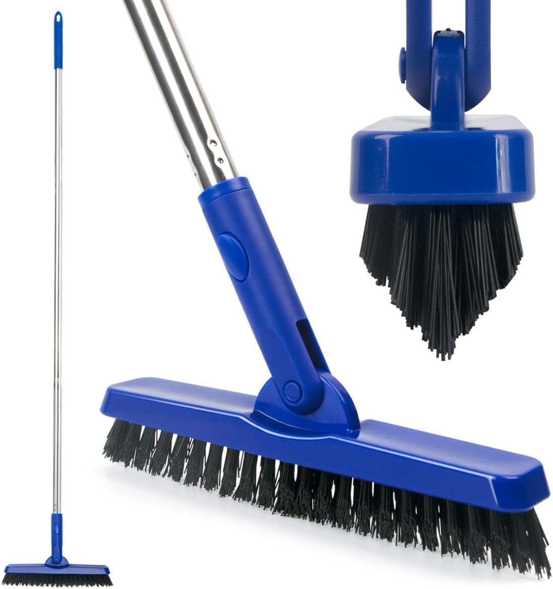CELOX Grout Brush with Long Handle, Tile Grout Cleaner Brush for Tile Floors, for Shower Tile, for Cleaning Grout