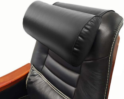 YOUFI Leather Recliner Headrest Pillow with Self-Stabilizing Weighted Base