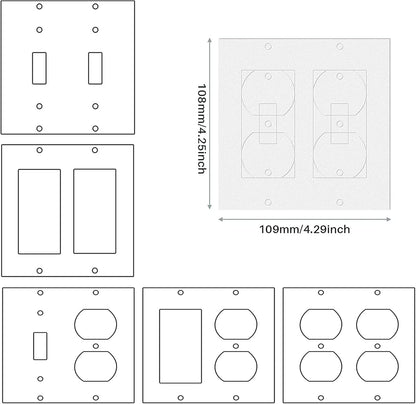 70Pcs Wall Plate Insulation Gasket Wall Gasket, Outlet Insulators and Draft Sealers Weatherproof Gasket Sealer Energy Saving for Electrical Outlet Plates Switch Covers