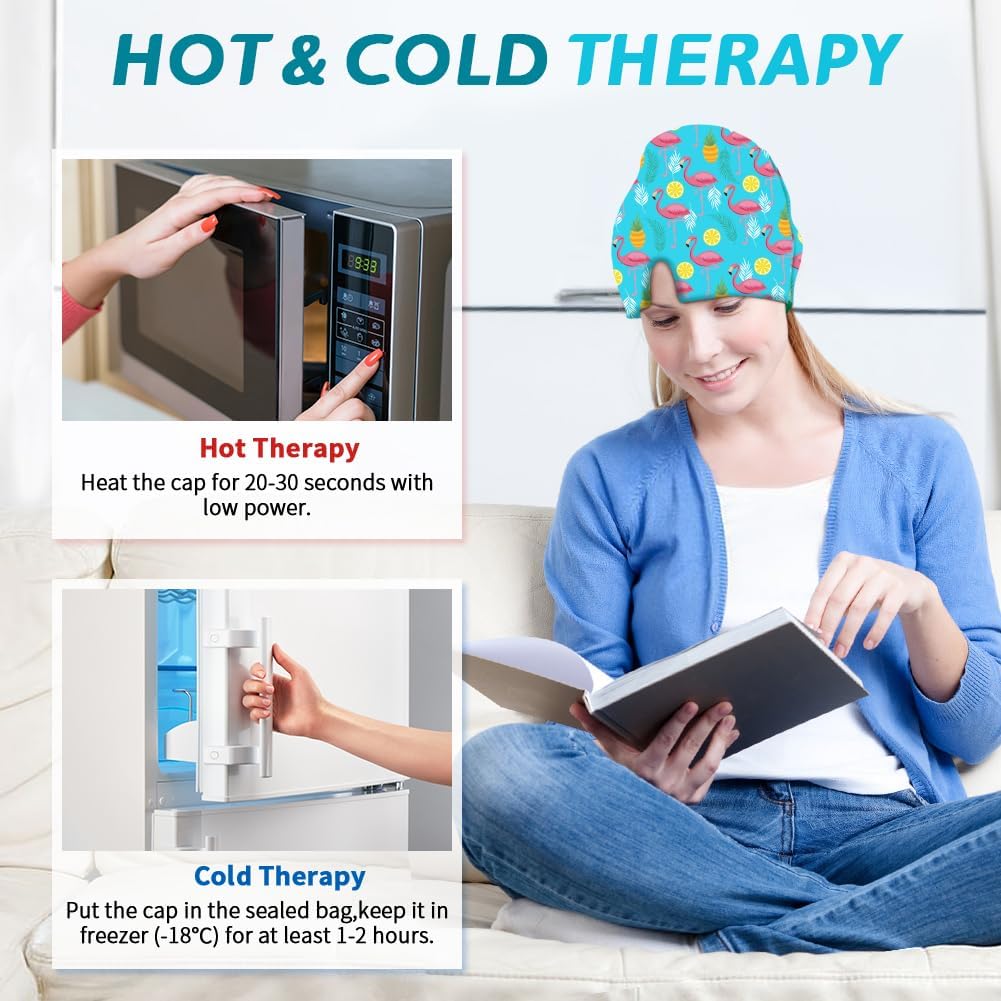 Migraine Relief Cap, Soothing Headache Ice Face Mask Products