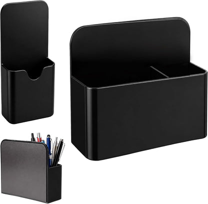 Magnetic Pen Holder, 2 Pack Magnetic Dry Erase Marker Holder, Black Strong Magnetic Marker Holder Pen Pencil Organizer for Whiteboard, Refrigerator, Office, Locker Accessories, Classroom Must Haves