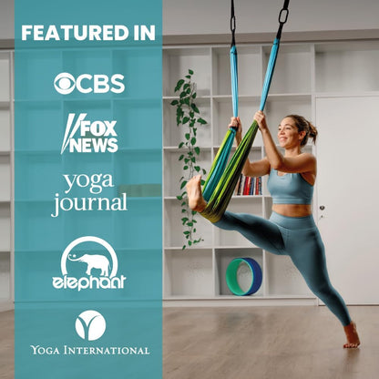Swing Set for Back Pain Relief & Inversion Therapy | Easy setup indoor or outdoor, Adjustable straps, 600lb capacity, Carrying bag included, Free online tutorials