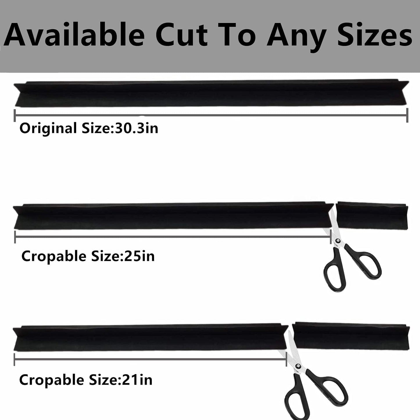 2 Pack Silicone Stove Gap Cover, 30" Kitchen Counter Gap Covers Heat Resistant Wide & Long Flexible Oven Gap Guards for Protect Gap Filler Sealing Spills