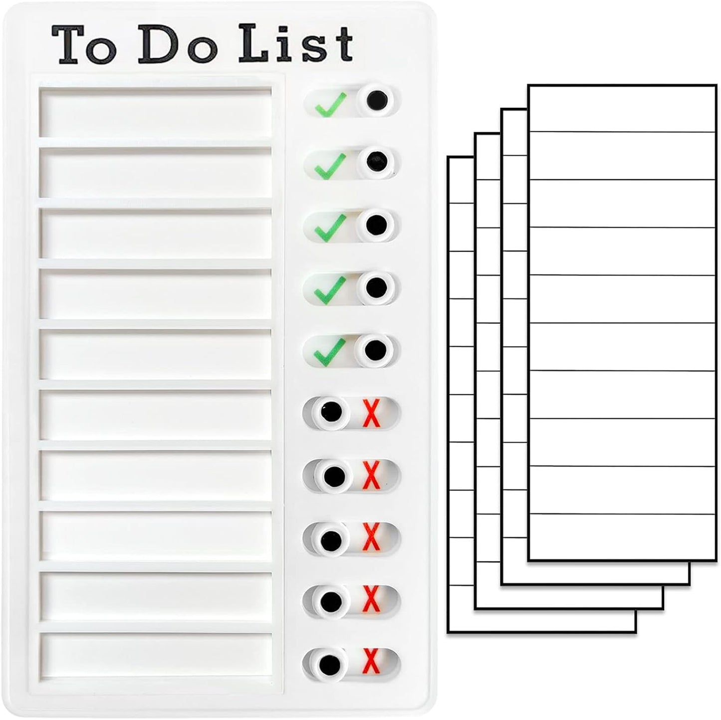Chore Chart To Do List Adhd Tools for Kids and Adults Sliding Morning Routine Chart for Kids Detachable RV Checklist Board Reusable My Chores Checklist Task Board