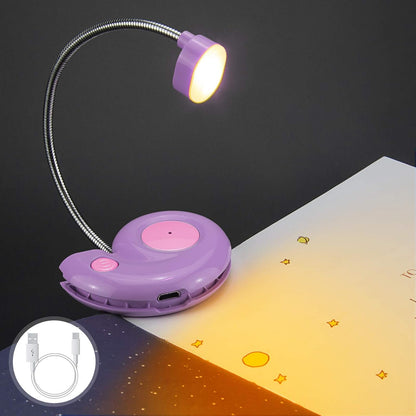 Kids Rechargeable Book Light, Clip on Reading Light for Kid, Kids Reading Lights, Amber Book Light for Reading in Bed, 2 Lighting Modes, Blue Light Blocking, Bookmark Light for Bookworms-Green