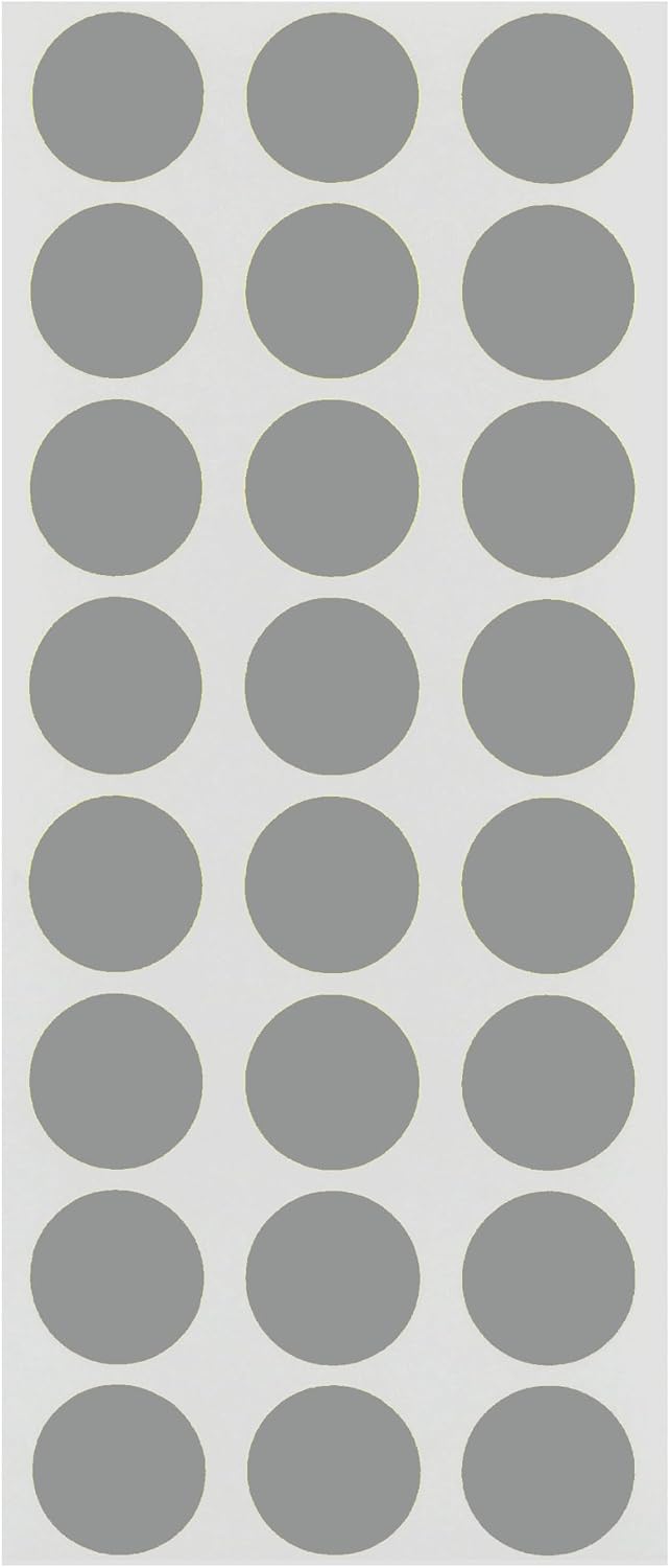 1/2" Removable Dot Stickers, 5 Fluorescent Colors, 1200/Pack | Round Dot Labels in 5 Colors with Writable Matte Paper for Offices, Food Service and Medical Use. Made in USA