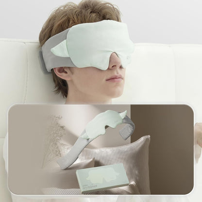 22mm Mulberry Silk Sleep Mask,3D Lash Friendly Eye Mask Adjustable Gray