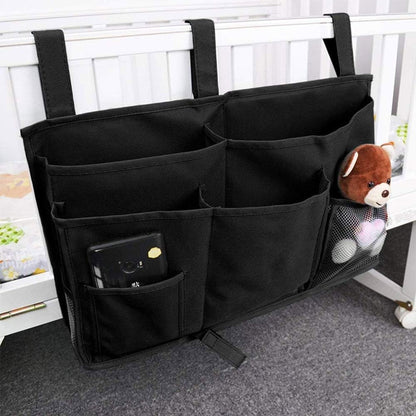Sugaroom Bedside Storage Caddy, Bunk Bed Organizer Bed Storage Pocket Bedside Organizer Hanging Bed Storage Caddy for College Dorm Room, Hospital Bed Rails, Baby Bed, Camp