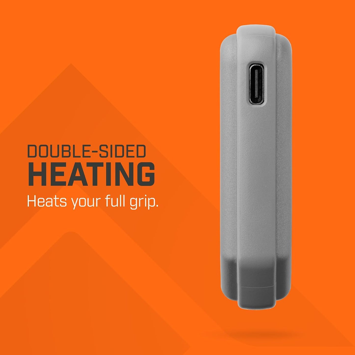 THAW Rechargeable Mini Hand Warmer | Double-Sided Heating, Up to 4 Hours, Rechargeable USB-C, Durable Impact-Resistant Construction, Integrated LED Light