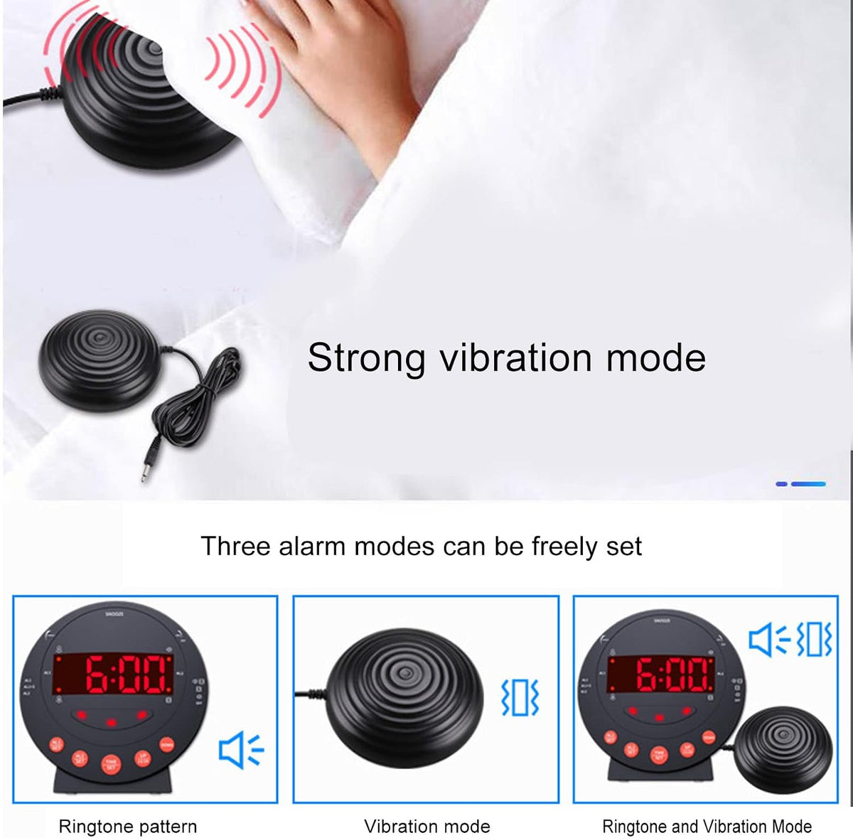 Yosoo Health Gear Extra Loud Alarm Clock, 115dB