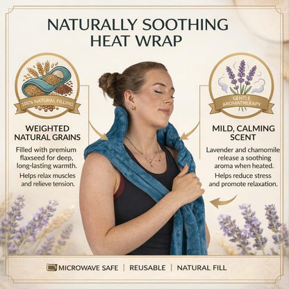 Microwavable Ultimate Body Wrap, 68" x 10" | Therapeutic Moist-Heat Relief, Extra-Long, Full-Body Coverage, Reusable