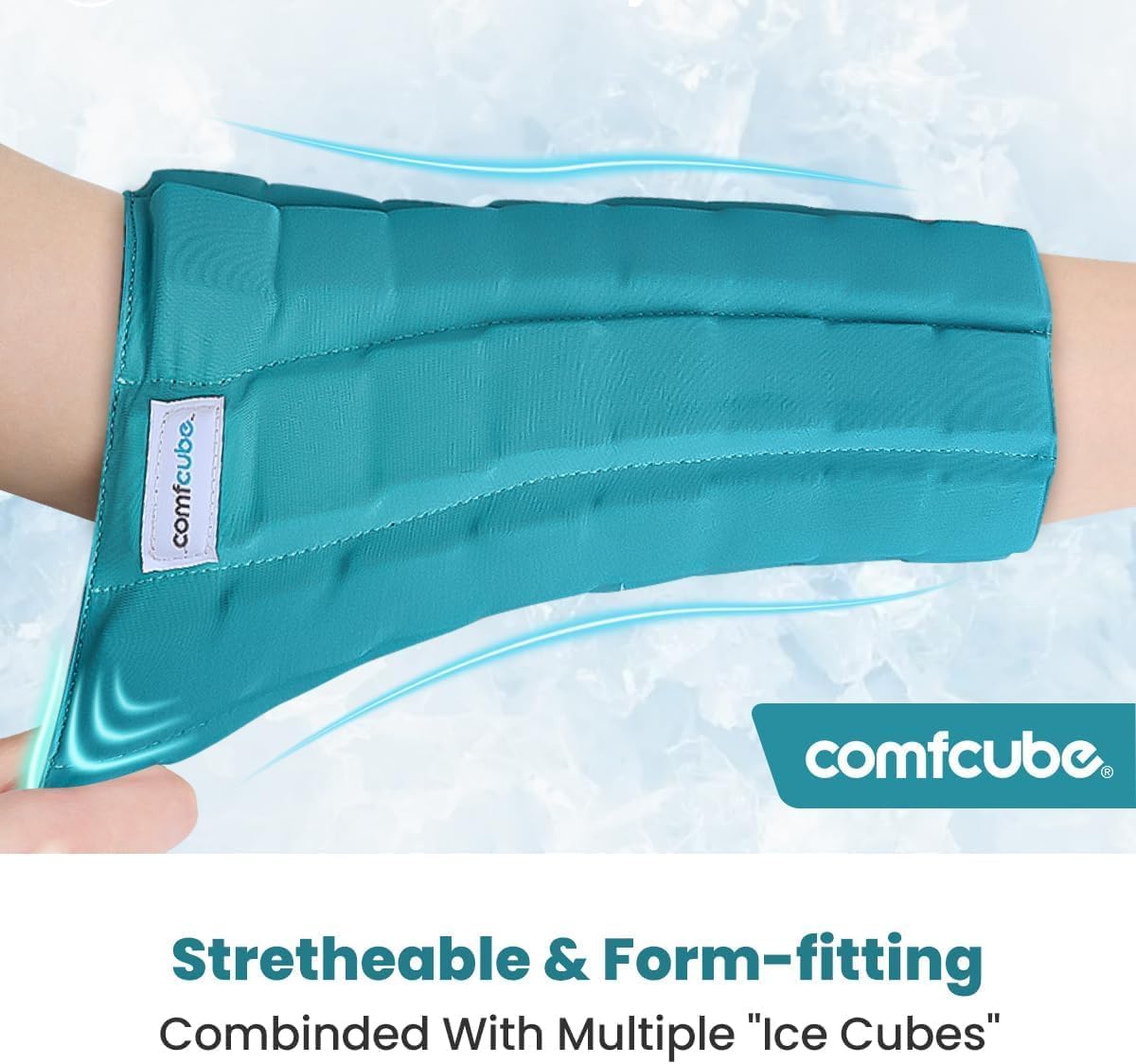 Neck Ice Pack Wrap for Cervical Pain, 2 Hours Long Lasting Cold | Ice Pack for Neck Shoulders Cooling, FSA Eligible, Flexible Cold Pack for Hot Weather, Hot Flashes, Surgery, Swelling
