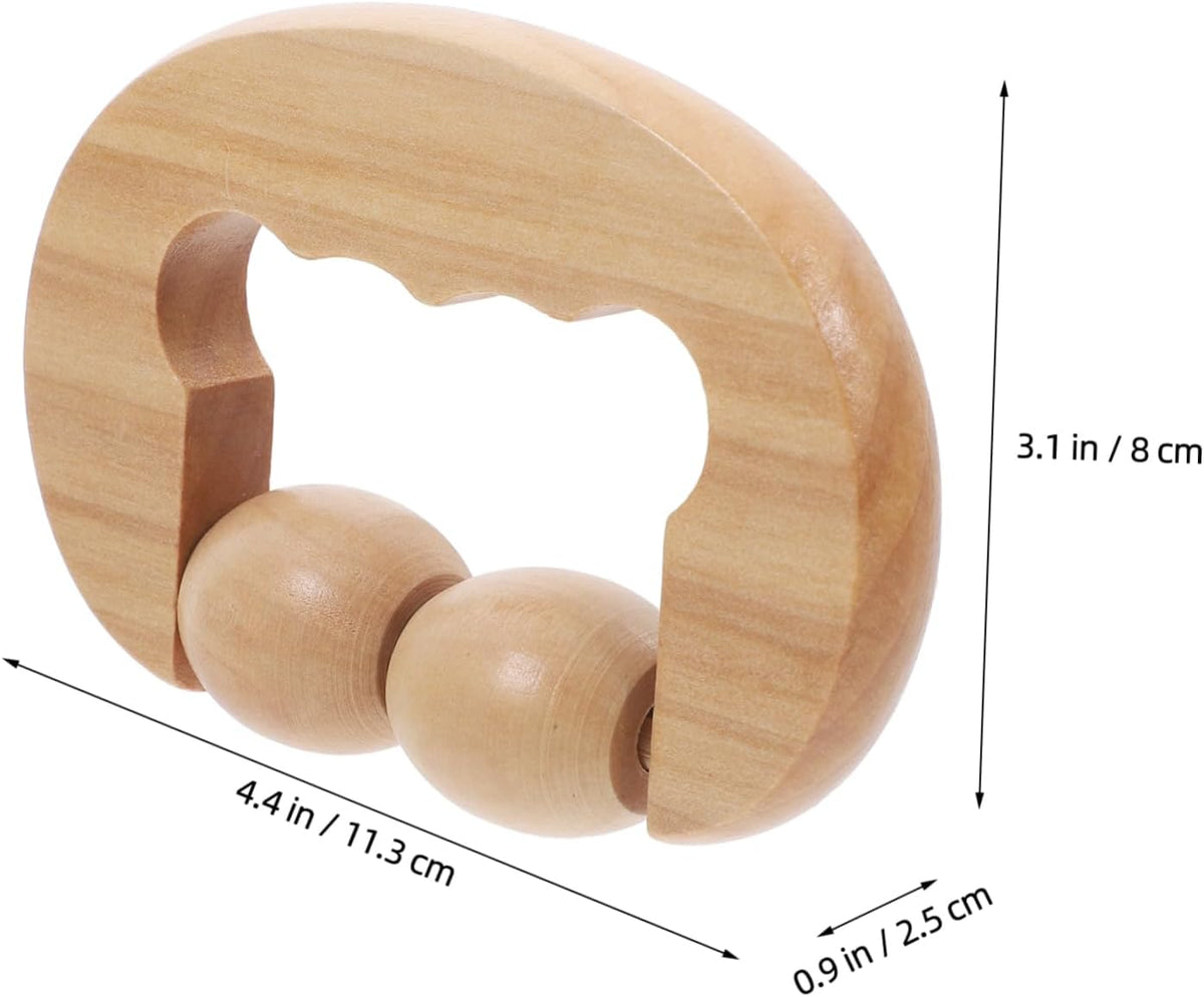 FOMIYES Wooden Foot Roller Tool for Relaxation Portable Massage Device for Face Neck Shoulder Foot Back for Home Travel Use
