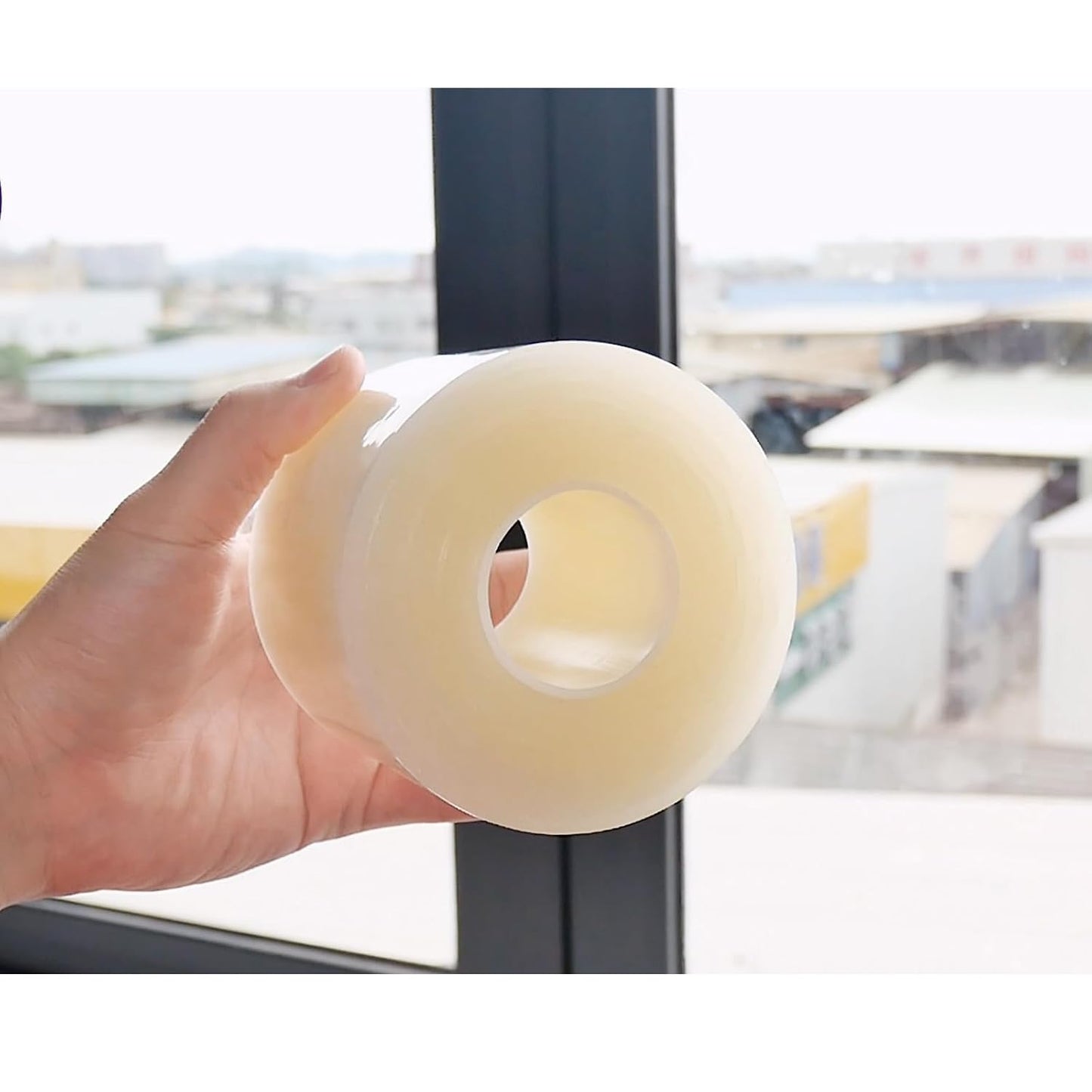 Window Sealing Tape, Window AC Insulation Tape, White 3 Inch x 65 FT | Waterproof Blocker for Cold Heat Air, Windproof, No Residue Strong adheisve