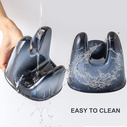 Nihow Ceramic Pot Lid Holder While Cooking for Kitchen Counter/Stove Top | Blue,Stable, Dishwasher Safe, Keep Counter Top Tidy and Clean,Water Proof,Saving Space,Heat Resistant