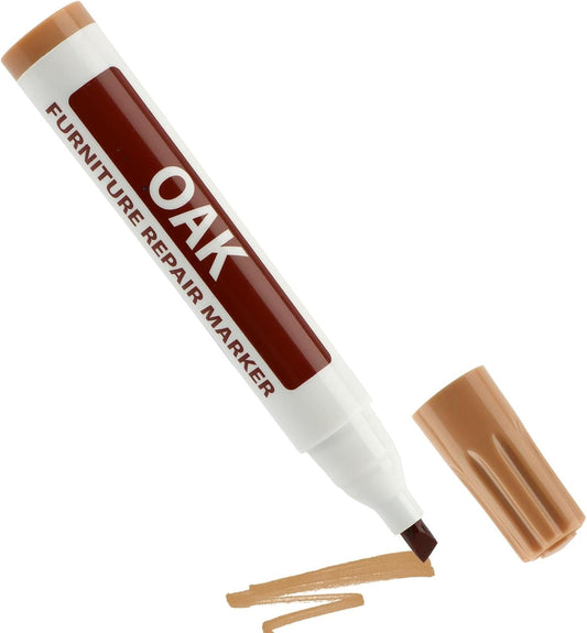 Furniture Repair Wood Repair Marker, Wood Stain Scratch Fix Pen, Floor Touch Up Pen Marker Repairs Pen, Simple Paint Fix for Stains, Scratches, Woods Floors, Tables, Carpenters (Color:Black)